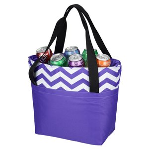 Additional Image 2 - a purple bag with a white zigzag design