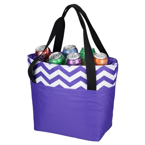Additional Image 2 - a purple bag with a white zigzag design