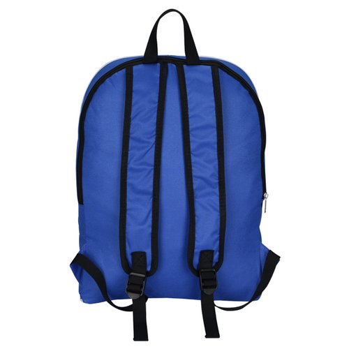Additional Image 2 - a blue backpack with black straps