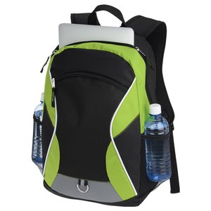 Additional Image 3 - a black and green backpack