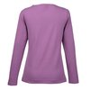 a purple long sleeved shirt