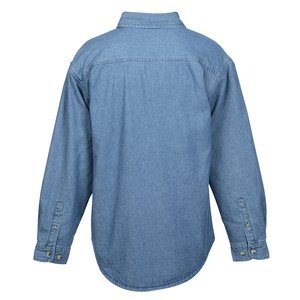 Additional Image 1 - a blue shirt with a white background