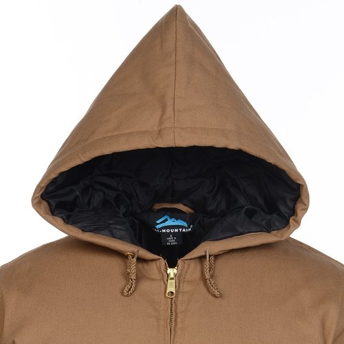 Additional Image 2 - a brown hooded jacket with a hood