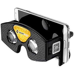 Additional Image 2 - a black and yellow virtual reality goggles