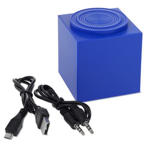 Additional Image 1 - a blue block with black cords