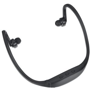 Additional Image 3 - a black earbuds on a white background