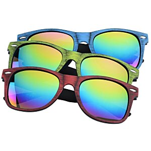Additional Image 2 - a group of sunglasses with rainbow lenses