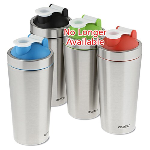 Additional Image 4 - a group of silver and blue water bottles