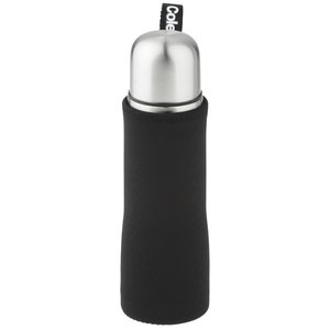 Additional Image 3 - a black and silver water bottle