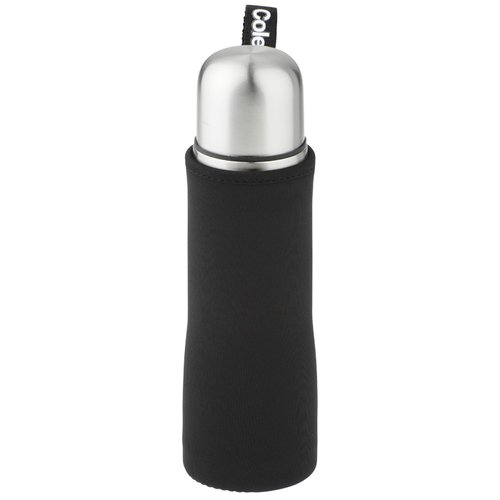 Additional Image 3 - a black and silver water bottle