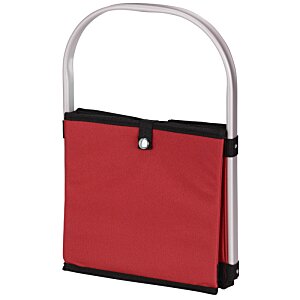 Additional Image 1 - a blue bag with a white handle