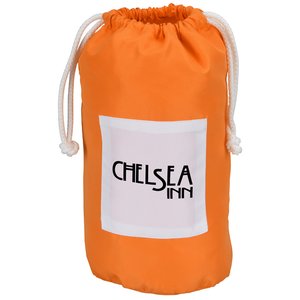 Additional Image 1 - an orange bag with a white label