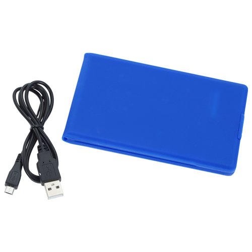 Additional Image 4 - a blue card with a black strap