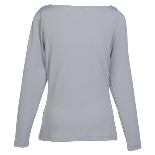 Additional Image 1 - a long sleeved grey shirt