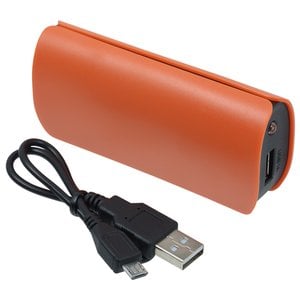 Additional Image 3 - an orange cylinder with a black cord