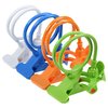 a group of colorful plastic objects