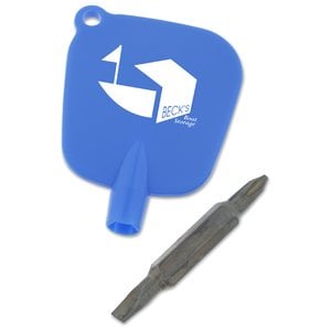 Additional Image 3 - a blue plastic object with a black handle