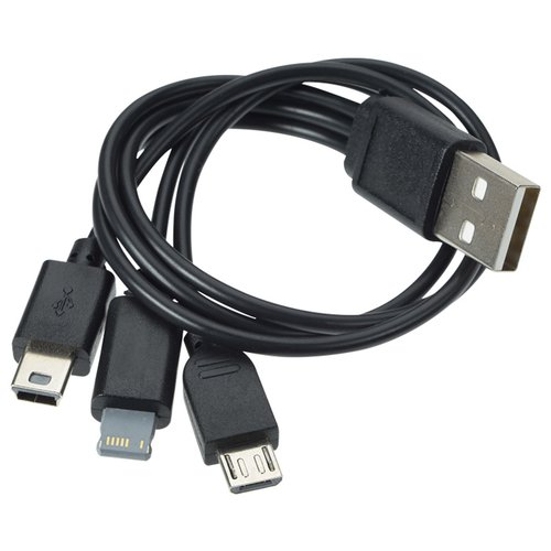 Additional Image 1 - a black cable with a black connector