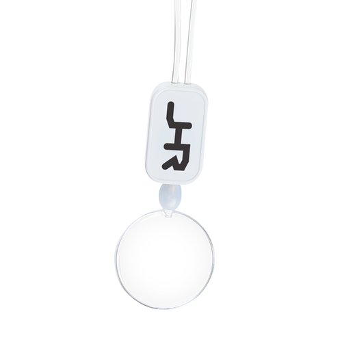 Additional Image 1 - a white circle with a black symbol on it