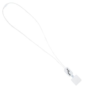 Additional Image 2 - a white lanyard with a black tip