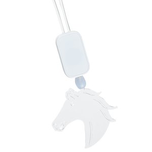 Additional Image 2 - a white horse keychain
