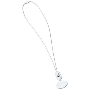 Additional Image 1 - a white lanyard with a white plastic object