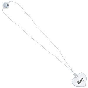 Additional Image 2 - a white heart shaped necklace