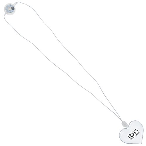 Additional Image 2 - a white heart shaped necklace