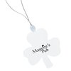 a white clover with a black and silver logo
