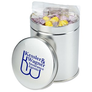 Additional Image 2 - a silver container with a round lid