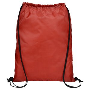 Additional Image 2 - a red backpack with black string