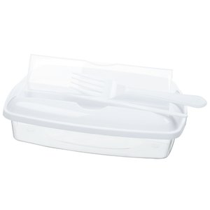 Additional Image 1 - a white plastic container with a spoon