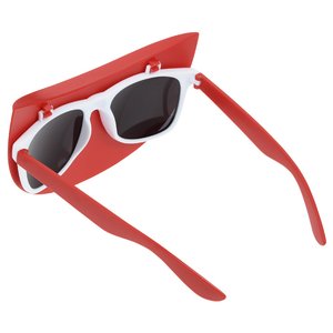 Additional Image 1 - a red sunglasses with white lenses
