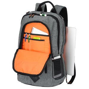 Additional Image 2 - a backpack with an orange pocket