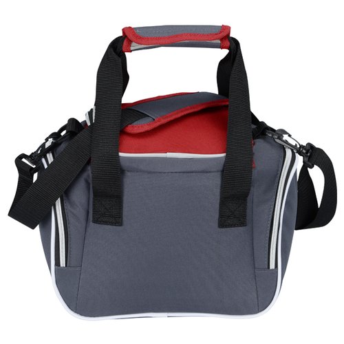 Additional Image 3 - a grey and red cooler bag