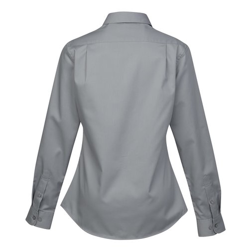 Additional Image 1 - a back view of a grey shirt