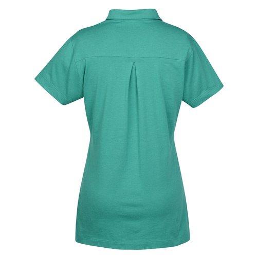 Additional Image 1 - a back view of a blue shirt