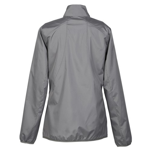 Additional Image 1 - a back view of a grey jacket