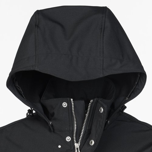 Additional Image 2 - a black hooded jacket with a hood