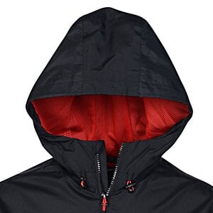 Additional Image 2 - a black jacket with a red lining