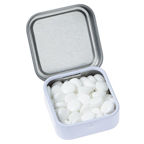 Additional Image 1 - a small metal box with white objects inside