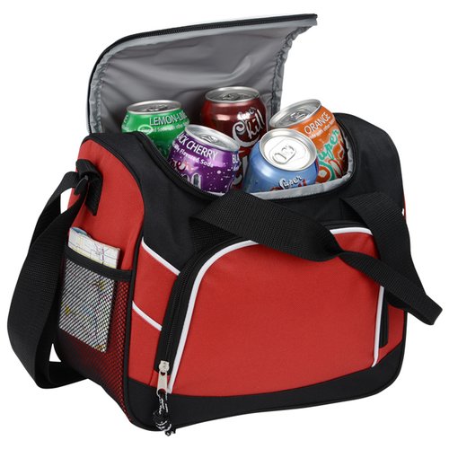 Additional Image 2 - a red and black bag with food inside