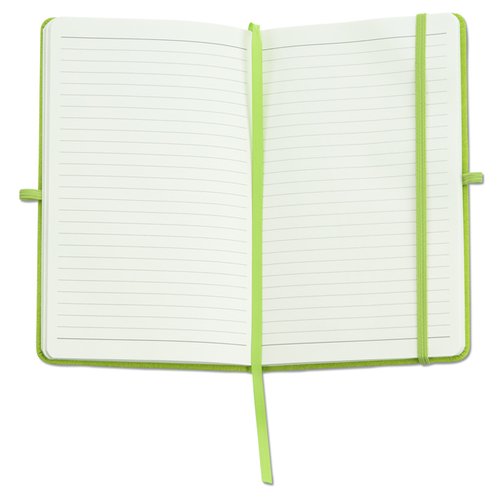 Additional Image 1 - a white notebook with green band