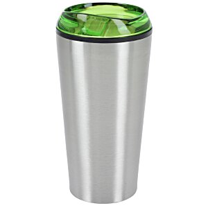 Additional Image 1 - a silver and green cup
