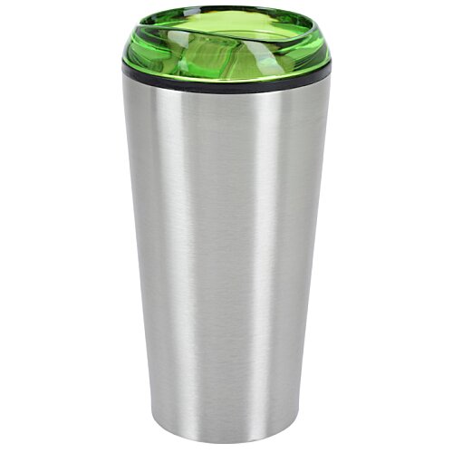 Additional Image 1 - a silver and green cup