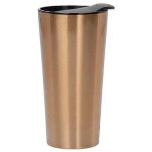 Additional Image 1 - a gold cup with a black lid