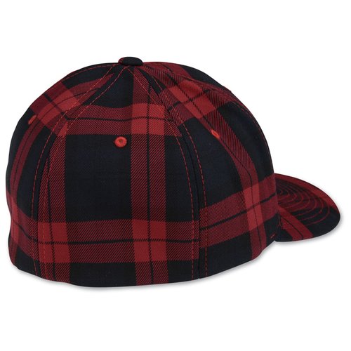 Additional Image 1 - a black and red plaid hat