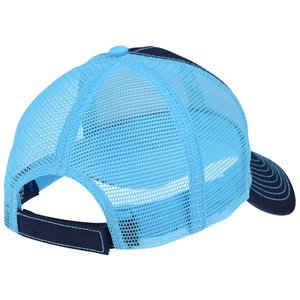 Additional Image 1 - a blue hat with a black strap