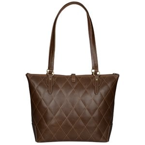 Additional Image 1 - a brown purse with a long handle