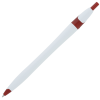 a white pen with red tips